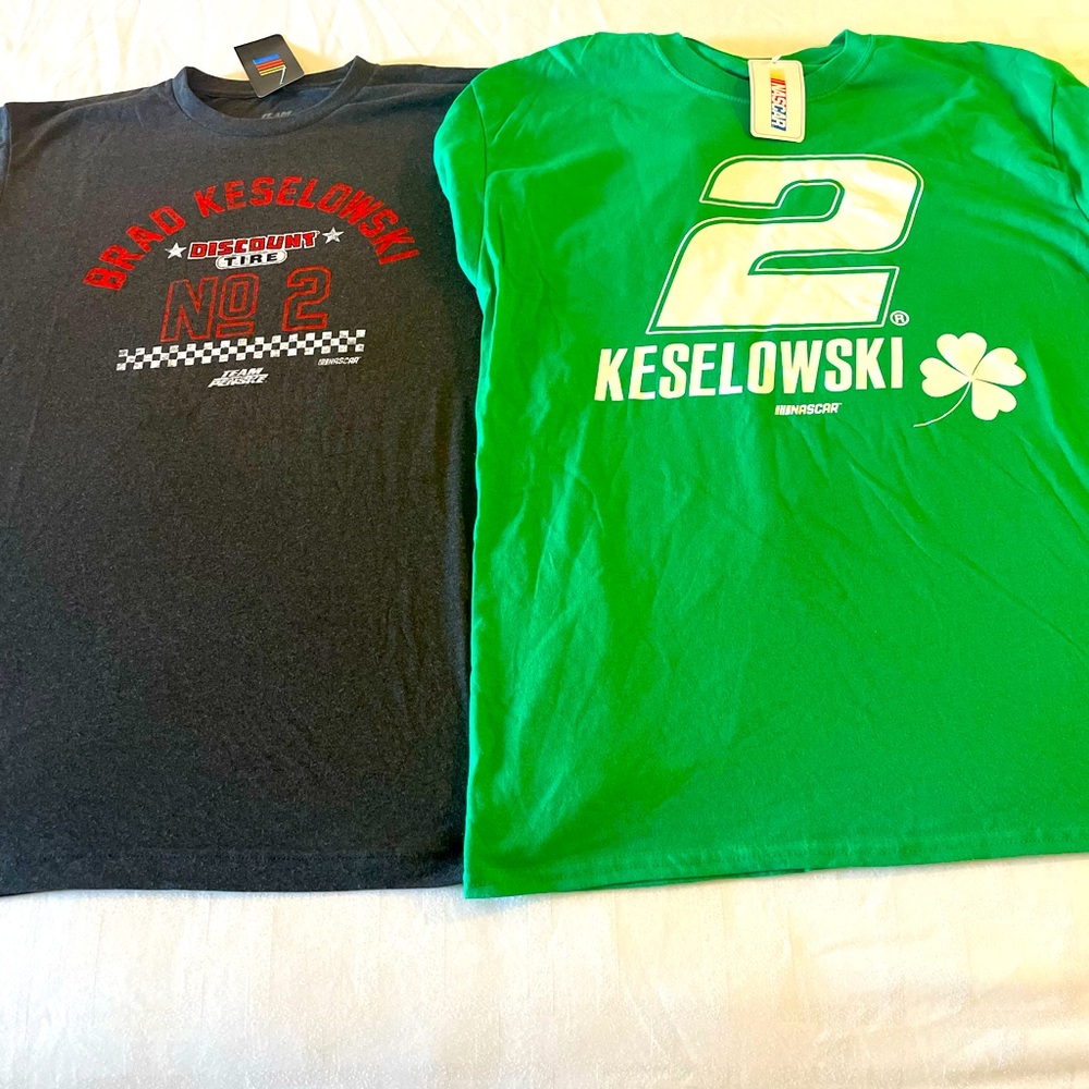 Price drop!!!!! Brad Keselowski #2 NWT- 2 T-shirt bundle.      Size Large
